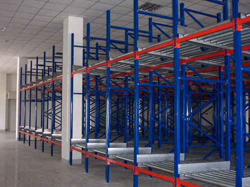 重（chóng）力式貨架