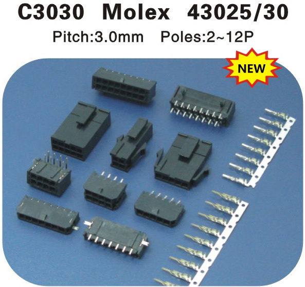  Molex43025 43030連接器（qì） C3030