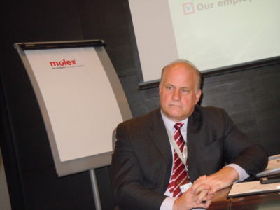 Molex全球銷售市場事業部市場傳播副(fù)總裁Brian Krause